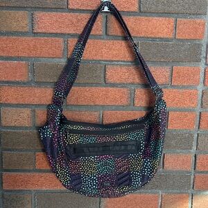 Lug Women's Dotted Shoulder Bag - Black and Multicolor